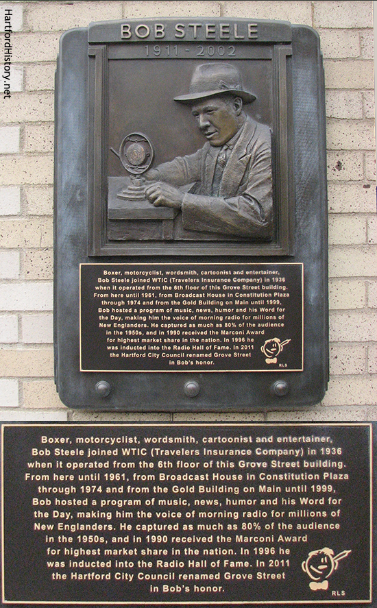 Bob Steele plaque